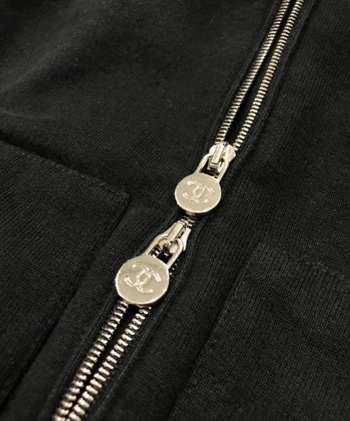 CHANEL（シャネル）CHANEL (シャネル) 宇宙飛行士プリントジップパーカー ブラック サイズ:42の古着・服飾アイテム