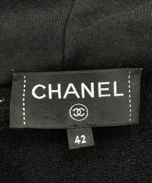 CHANEL（シャネル）CHANEL (シャネル) 宇宙飛行士プリントジップパーカー ブラック サイズ:42の古着・服飾アイテム
