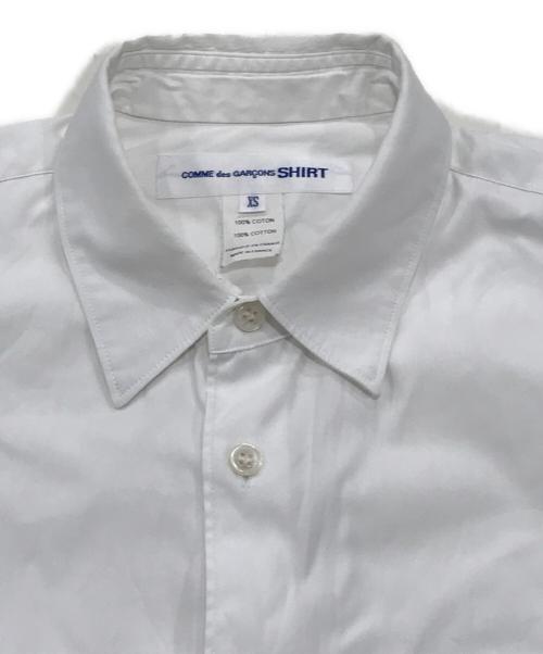 COMME des GARCONS SHIRT（コムデギャルソンシャツ）COMME des GARCONS SHIRT (コムデギャルソンシャツ) 切り替えシャツ ホワイト×ブルー サイズ:XSの古着・服飾アイテム