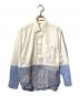 COMME des GARCONS SHIRT（コムデギャルソンシャツ）の古着「切り替えシャツ」｜ホワイト×ブルー