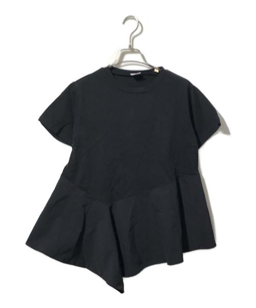 ELENDEEK（エレンディーク）ELENDEEK (エレンディーク) ペプラムカットソー ブラック サイズ:freeの古着・服飾アイテム