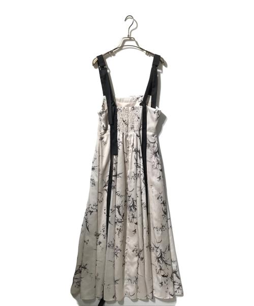 FRAY ID（フレイ アイディー）FRAY ID (フレイ アイディー) リボンディテールフローラルワンピース ピンク サイズ:1の古着・服飾アイテム