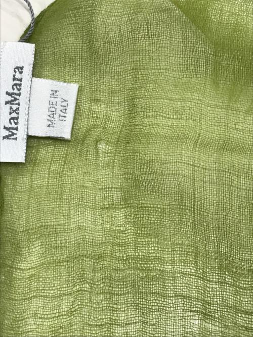 MaxMara（マックスマーラ）MaxMara (マックスマーラ) カシミヤストール グリーンの古着・服飾アイテム