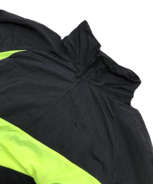 NIKE（ナイキ）NIKE (ナイキ) ビッグスウッシュ アノラックジャケット/ナイロンハーフジップ ブラック サイズ:XLの古着・服飾アイテム