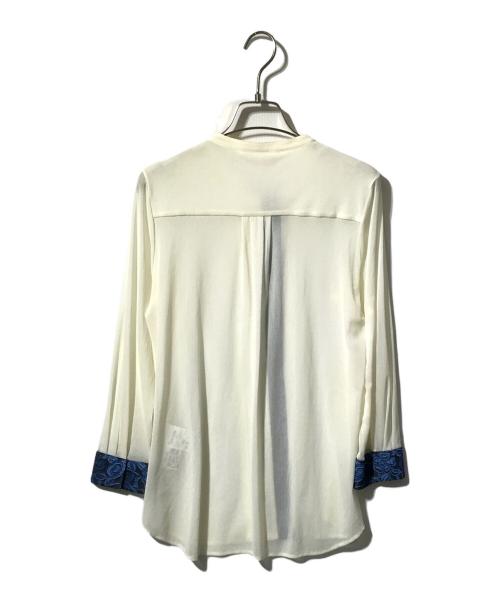 VIVIENNE TAM（ヴィヴィアンタム）VIVIENNE TAM (ヴィヴィアンタム) 長袖ブラウス ベージュ サイズ:０の古着・服飾アイテム
