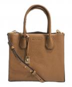 MICHAEL KORSマイケルコース）の古着「MERCER MEDIUM TOTE/2WAYバッグ」｜ブラウン