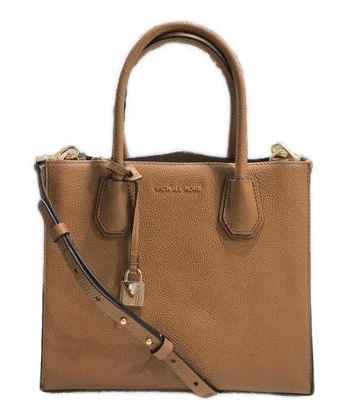 MICHAEL KORS（マイケルコース）MICHAEL KORS (マイケルコース) MERCER MEDIUM TOTE/2WAYバッグ ブラウンの古着・服飾アイテム