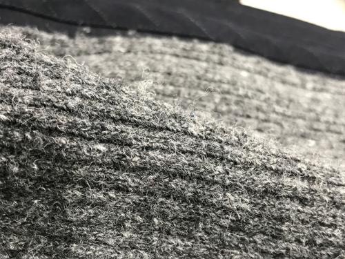 COMME des GARCONS（コムデギャルソン）COMME des GARCONS (コムデギャルソン) ニット切替ロングコート グレー×ネイビー サイズ:xsの古着・服飾アイテム