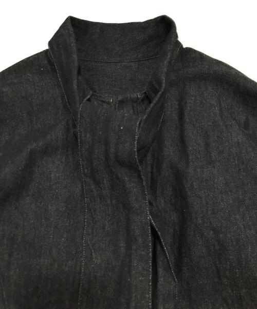 MACPHEE（マカフィー）MACPHEE (マカフィー) リアクティブデニム ボウタイブラウス インディゴ サイズ:36の古着・服飾アイテム
