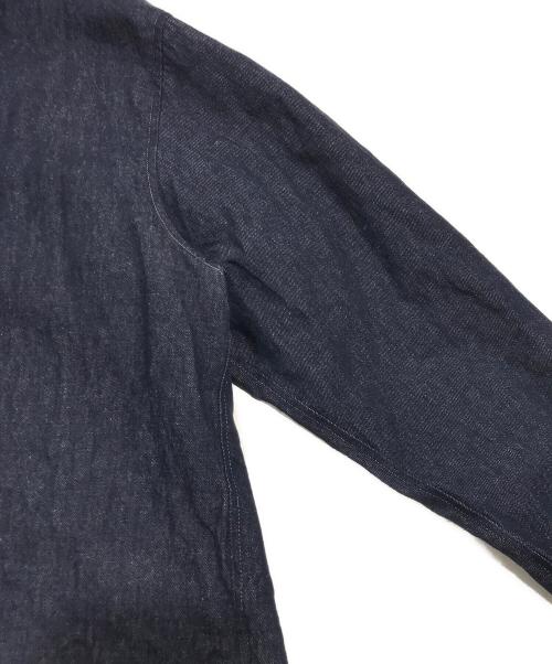 MACPHEE（マカフィー）MACPHEE (マカフィー) リアクティブデニム ボウタイブラウス インディゴ サイズ:36の古着・服飾アイテム