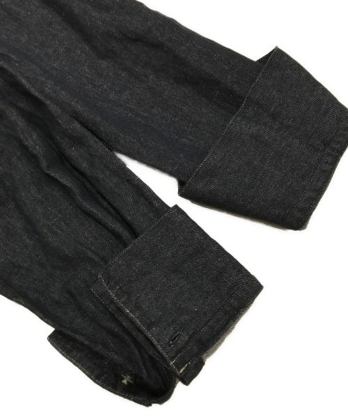 MACPHEE（マカフィー）MACPHEE (マカフィー) リアクティブデニム ボウタイブラウス インディゴ サイズ:36の古着・服飾アイテム