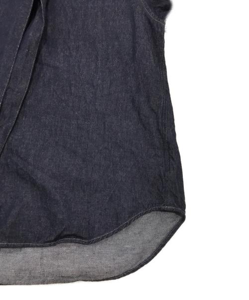 MACPHEE（マカフィー）MACPHEE (マカフィー) リアクティブデニム ボウタイブラウス インディゴ サイズ:36の古着・服飾アイテム