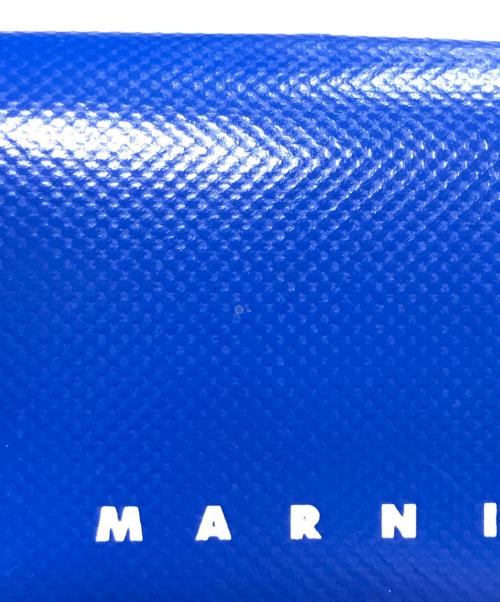 MARNI（マルニ）MARNI (マルニ) PVC ネックストラップバッグ ブルー×ブラウンの古着・服飾アイテム