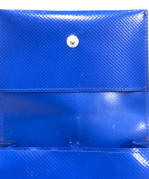 MARNI（マルニ）MARNI (マルニ) PVC ネックストラップバッグ ブルー×ブラウンの古着・服飾アイテム