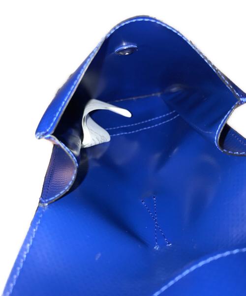 MARNI（マルニ）MARNI (マルニ) PVC ネックストラップバッグ ブルー×ブラウンの古着・服飾アイテム