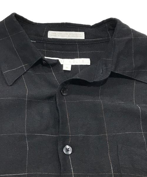 PERRY ELLIS（ペリーエリス）PERRY ELLIS (ペリーエリス) リネンレーヨンシャツ ブラック サイズ:Ｍの古着・服飾アイテム