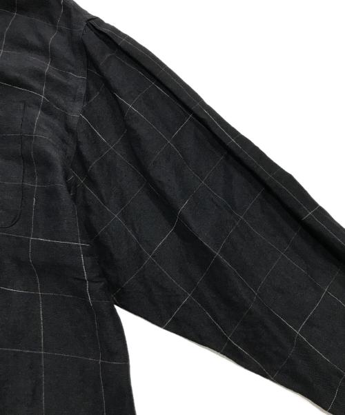 PERRY ELLIS（ペリーエリス）PERRY ELLIS (ペリーエリス) リネンレーヨンシャツ ブラック サイズ:Ｍの古着・服飾アイテム
