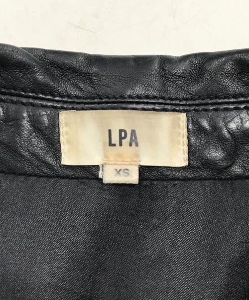 LPA（エルピーエー）LPA (エルピーエー) 刺繍ライダースジャケット ブラック サイズ:xsの古着・服飾アイテム