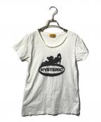 Hysteric Glamourヒステリックグラマー）の古着「CAT GIRL Tシャツ」｜ホワイト
