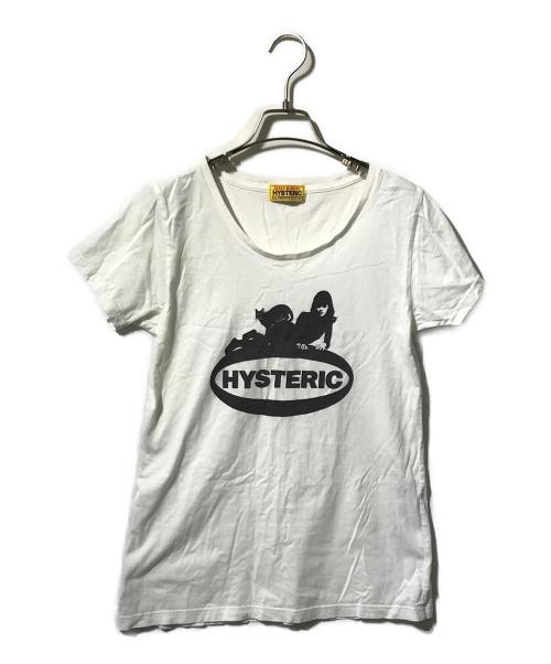 Hysteric Glamour（ヒステリックグラマー）Hysteric Glamour (ヒステリックグラマー) CAT GIRL Tシャツ ホワイト サイズ:Freeの古着・服飾アイテム