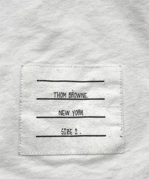 Thom Browne（トムブラウン）Thom Browne (トムブラウン) ボタンダウンシャツ ホワイト サイズ:2の古着・服飾アイテム