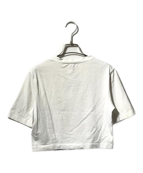 DIESEL（ディーゼル）DIESEL (ディーゼル) センターロゴクロップドTシャツ ホワイト サイズ:14Yの古着・服飾アイテム