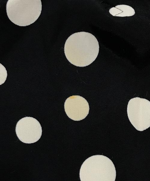 yohji yamamoto+noir（ヨウジヤマモトプリュスノアール）yohji yamamoto+noir (ヨウジヤマモトプリュスノアール) 変形ドットノースリーブブラウス ブラック サイズ:2の古着・服飾アイテム