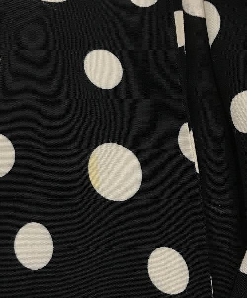 yohji yamamoto+noir（ヨウジヤマモトプリュスノアール）yohji yamamoto+noir (ヨウジヤマモトプリュスノアール) 変形ドットノースリーブブラウス ブラック サイズ:2の古着・服飾アイテム
