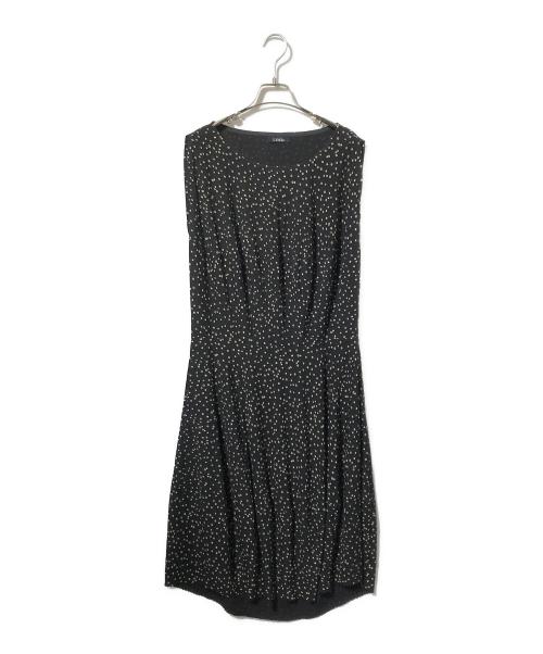 LIMI feu（リミフゥ）LIMI feu (リミフゥ) ドットノースリーブワンピース ブラック サイズ:Sの古着・服飾アイテム