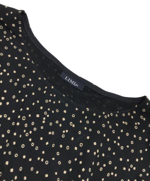 LIMI feu（リミフゥ）LIMI feu (リミフゥ) ドットノースリーブワンピース ブラック サイズ:Sの古着・服飾アイテム