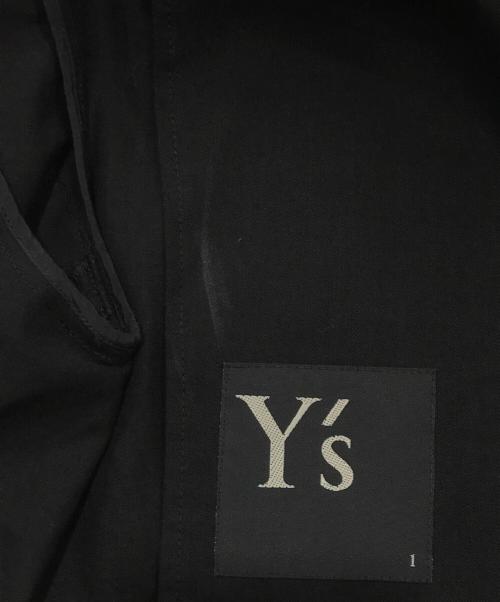 Y's（ワイズ）Y's (ワイズ) ノーカラーコットンスペンサージャケット ブラック サイズ:1の古着・服飾アイテム