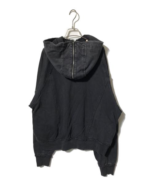 HARE（ハレ）HARE (ハレ) ショート丈ジップパーカー/フーディー グレー サイズ:Ｓの古着・服飾アイテム