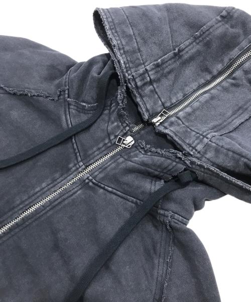 HARE（ハレ）HARE (ハレ) ショート丈ジップパーカー/フーディー グレー サイズ:Ｓの古着・服飾アイテム
