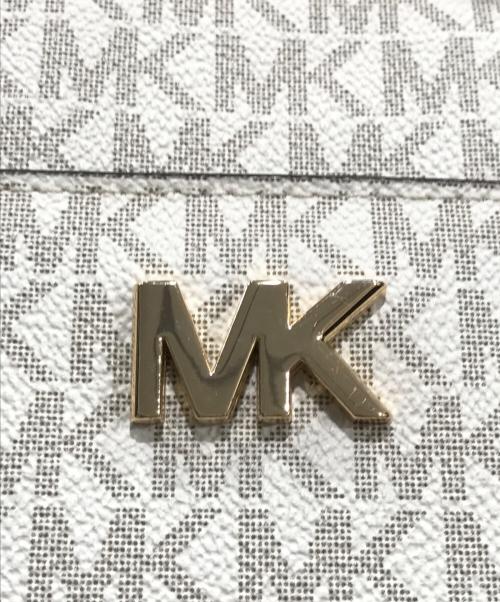 MICHAEL KORS（マイケルコース）MICHAEL KORS (マイケルコース) ミディアム ロゴ トートバッグ ホワイトの古着・服飾アイテム