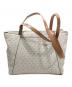 MICHAEL KORS (マイケルコース) ミディアム ロゴ トートバッグ ホワイト：6000円