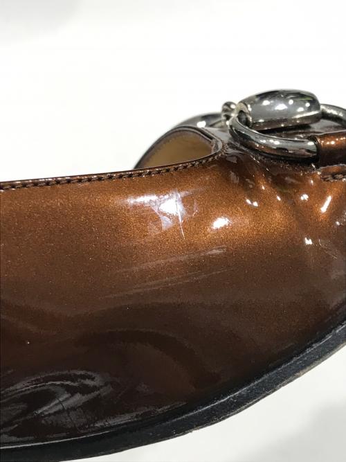 GUCCI（グッチ）GUCCI (グッチ) ホースビットパンプス ブラウン サイズ:37Cの古着・服飾アイテム