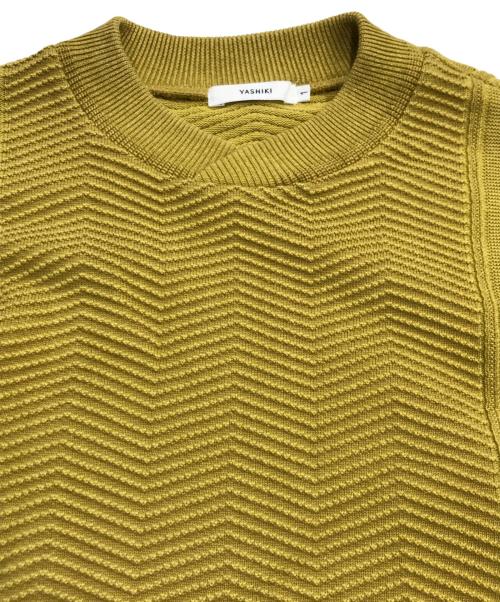 yashiki（ヤシキ）yashiki (ヤシキ) Hanadoki Knit イエロー サイズ:1の古着・服飾アイテム