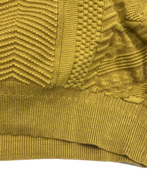 yashiki（ヤシキ）yashiki (ヤシキ) Hanadoki Knit イエロー サイズ:1の古着・服飾アイテム