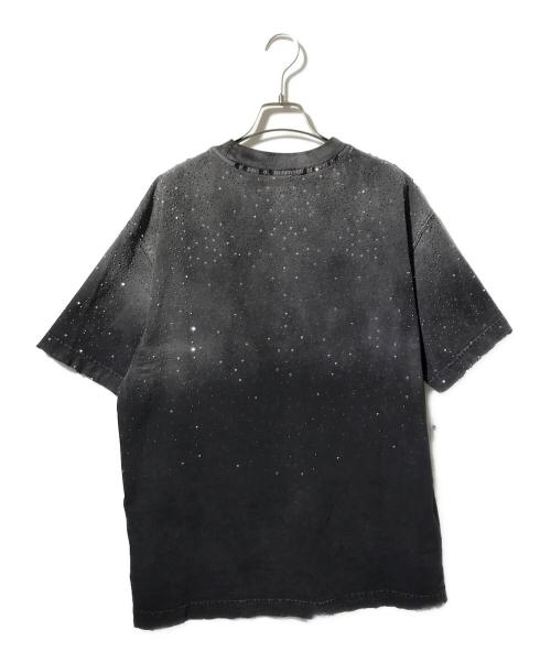 L.H.P. Danke schon（エルエイチピー/ダンケシェーン）L.H.P. Danke schon (エルエイチピー/ダンケシェーン) ラインストーンクルーネックTシャツ/LINESTONE S/S TEE ブラック サイズ:Ｓの古着・服飾アイテム