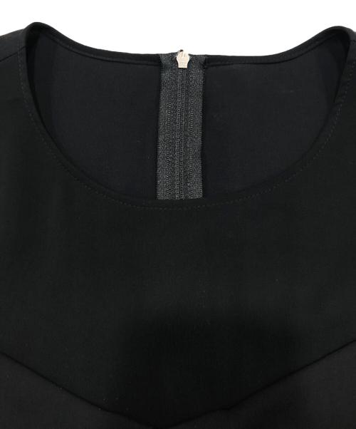 FOXEY NEWYORK（フォクシーニューヨーク）FOXEY NEWYORK (フォクシーニューヨーク) ブラウスワンピース ブラック サイズ:38の古着・服飾アイテム