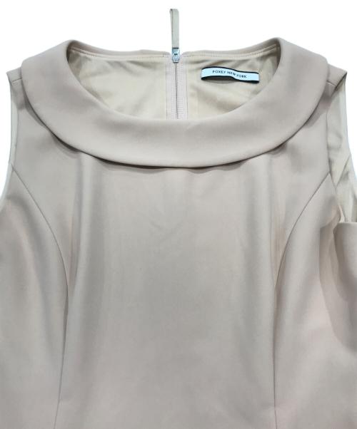 FOXEY NEWYORK（フォクシーニューヨーク）FOXEY NEWYORK (フォクシーニューヨーク) ノースリーブワンピース ピンク サイズ:40の古着・服飾アイテム