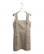 FOXEY NEWYORKフォクシーニューヨーク）の古着「ノースリーブワンピース」｜ベージュ