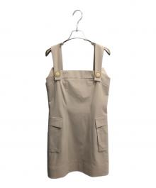 FOXEY NEWYORK（フォクシーニューヨーク）の古着「ノースリーブワンピース」｜ベージュ