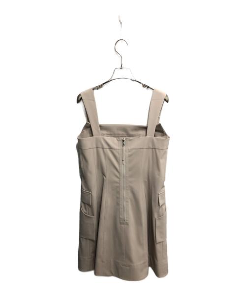 FOXEY NEWYORK（フォクシーニューヨーク）FOXEY NEWYORK (フォクシーニューヨーク) ノースリーブワンピース ベージュ サイズ:40の古着・服飾アイテム