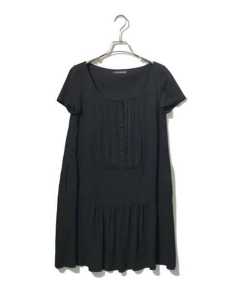 FOXEY NEWYORK（フォクシーニューヨーク）FOXEY NEWYORK (フォクシーニューヨーク) 半袖ワンピース ブラック サイズ:38の古着・服飾アイテム