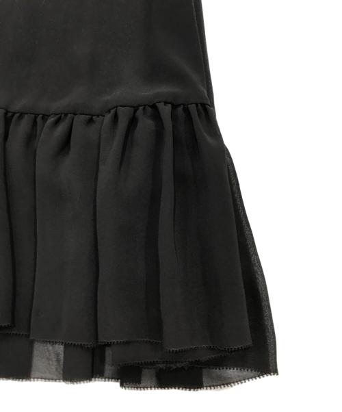 FOXEY NEWYORK（フォクシーニューヨーク）FOXEY NEWYORK (フォクシーニューヨーク) シアーノースリーブワンピース ブラウン サイズ:40の古着・服飾アイテム
