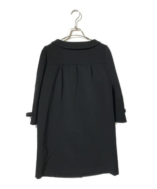 FOXEY NEWYORK（フォクシーニューヨーク）FOXEY NEWYORK (フォクシーニューヨーク) ストレッチ８分袖ドレス ブラック サイズ:38の古着・服飾アイテム