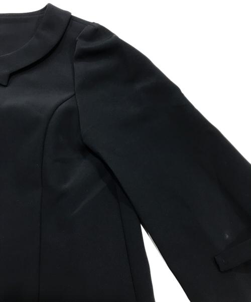 FOXEY NEWYORK（フォクシーニューヨーク）FOXEY NEWYORK (フォクシーニューヨーク) ストレッチ８分袖ドレス ブラック サイズ:38の古着・服飾アイテム