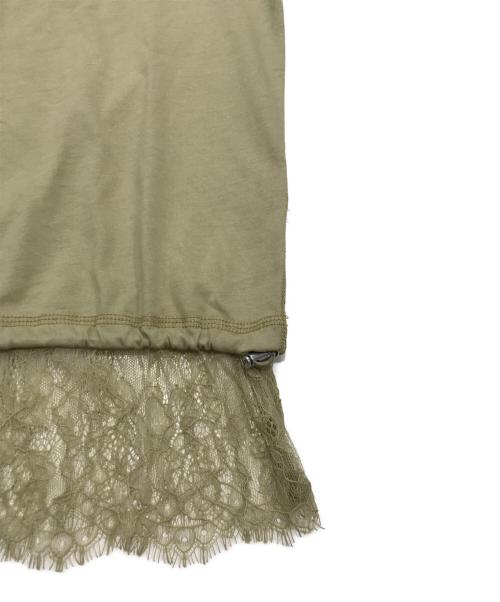 DIESEL（ディーゼル）DIESEL (ディーゼル) レース切替カットソー ベージュ サイズ:Mの古着・服飾アイテム