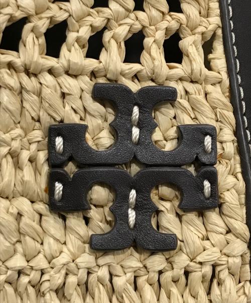 TORY BURCH（トリーバーチ）TORY BURCH (トリーバーチ) ストロー2WAYバッグ ブラウン×ベージュの古着・服飾アイテム